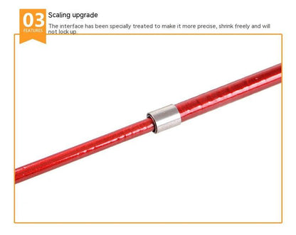 Pet Cat Toy Feather Retractable Bell Replacement Fishing Head Fishing Rod 12-piece Set